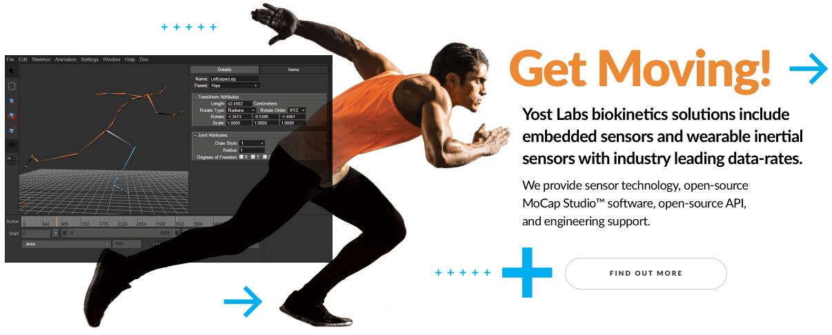 Yost Labs运动与医学监测传感器解决方案